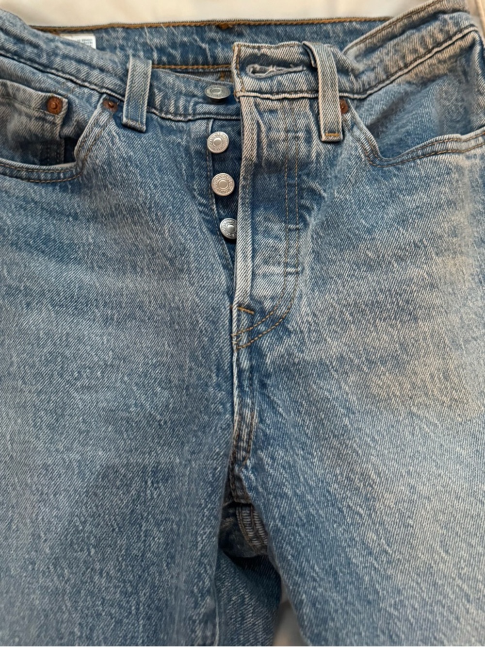 Levi's Light Blue High Rise Straight Leg Jeans; New with no tags - Picture 4 of 10